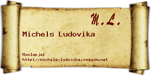 Michels Ludovika névjegykártya